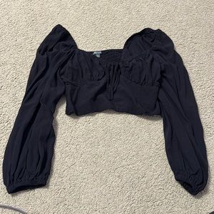 Black crop top